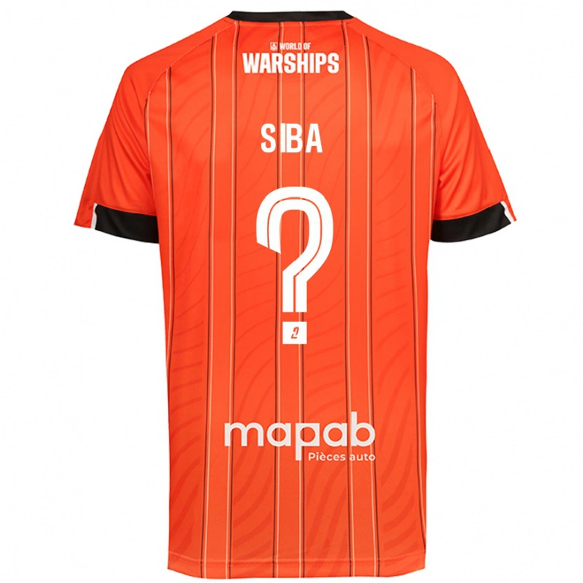 Danxen Enfant Maillot Stevan Siba #0 Orange Tenues Domicile 2024/25 T-Shirt