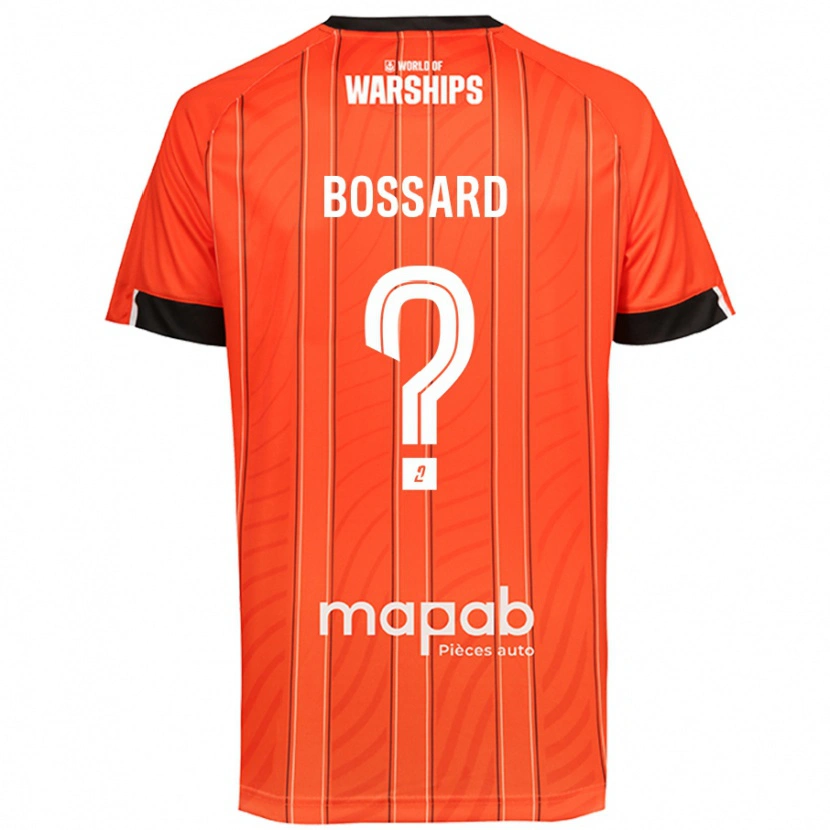 Danxen Enfant Maillot Léo Bossard #0 Orange Tenues Domicile 2024/25 T-Shirt