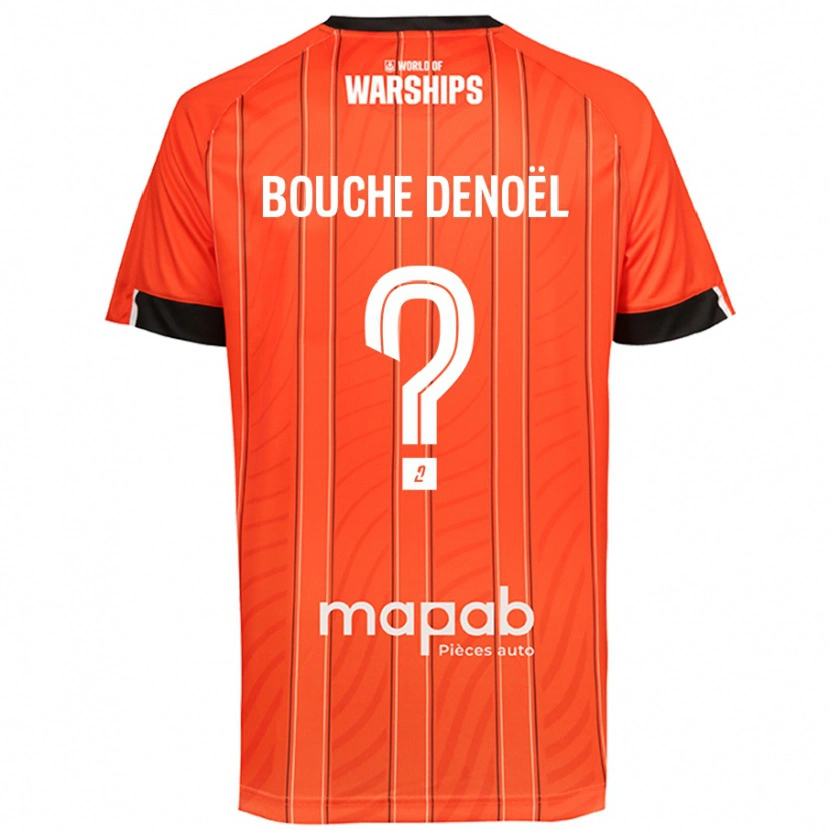 Danxen Enfant Maillot Max Bouche Denoël #0 Orange Tenues Domicile 2024/25 T-Shirt