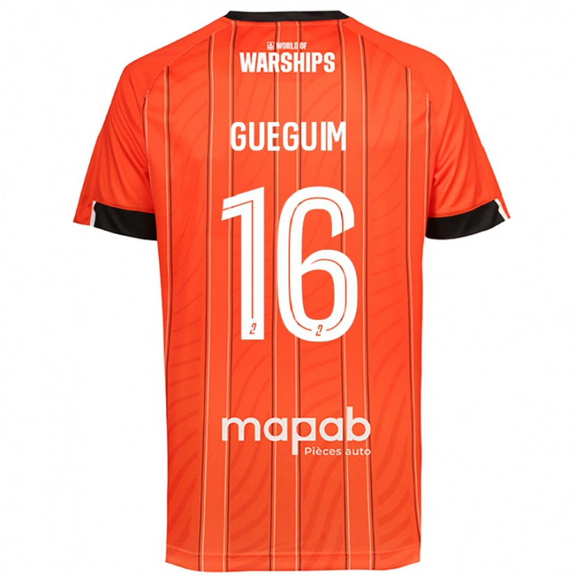 Danxen Enfant Maillot Guirone Gueguim #16 Orange Tenues Domicile 2024/25 T-Shirt