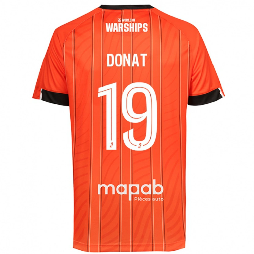 Danxen Enfant Maillot Noa Donat #19 Orange Tenues Domicile 2024/25 T-Shirt