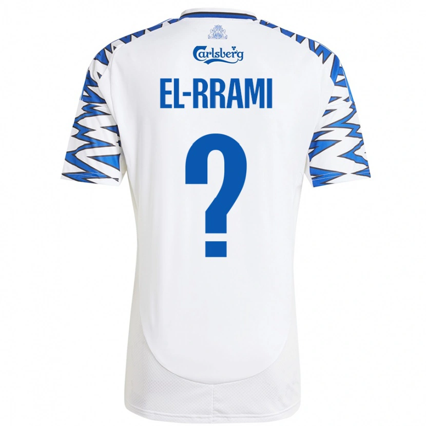 Danxen Enfant Maillot Jamil El-Rrami #0 Blanc Bleu Ciel Tenues Domicile 2024/25 T-Shirt