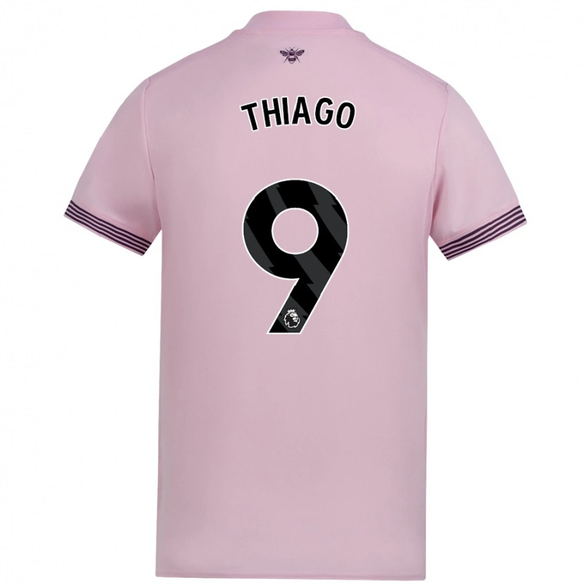 Danxen Enfant Maillot Igor Thiago #9 Rose Tenues Extérieur 2024/25 T-Shirt