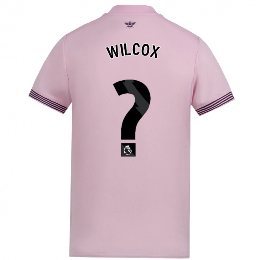 Danxen Enfant Maillot Max Wilcox #0 Rose Tenues Extérieur 2024/25 T-Shirt