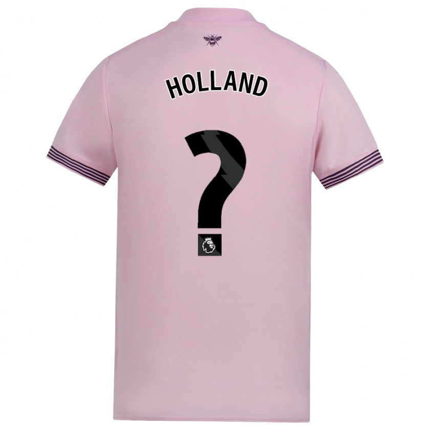 Danxen Enfant Maillot Isaac Holland #0 Rose Tenues Extérieur 2024/25 T-Shirt