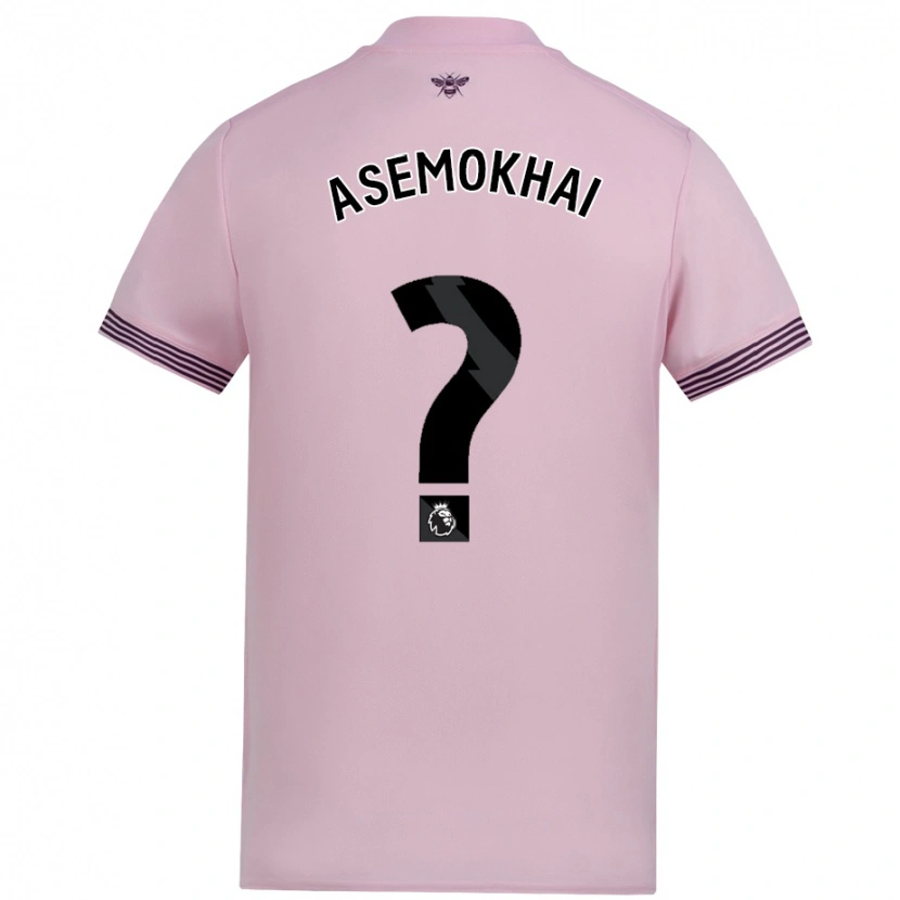 Danxen Enfant Maillot Gregory Asemokhai #0 Rose Tenues Extérieur 2024/25 T-Shirt