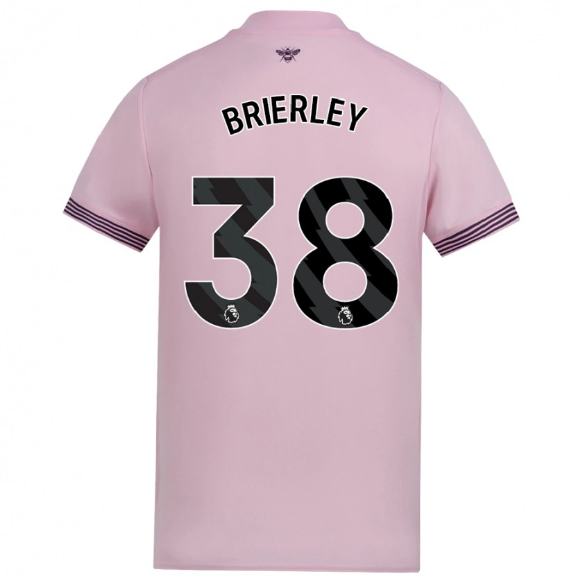 Danxen Enfant Maillot Ethan Brierley #38 Rose Tenues Extérieur 2024/25 T-Shirt