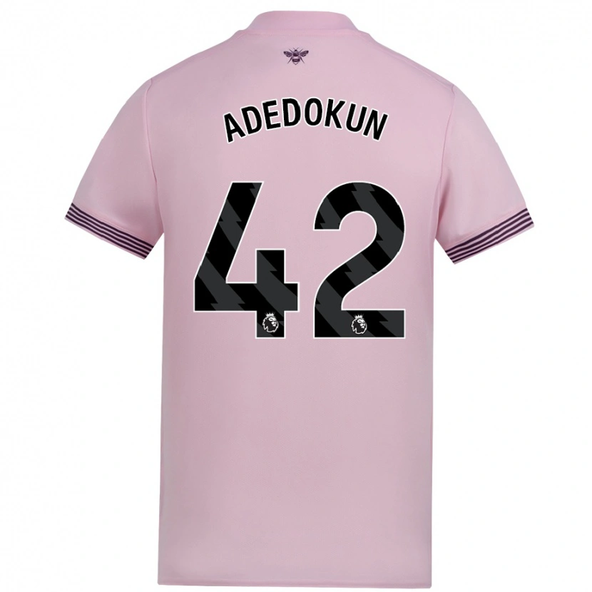 Danxen Enfant Maillot Val Adedokun #42 Rose Tenues Extérieur 2024/25 T-Shirt