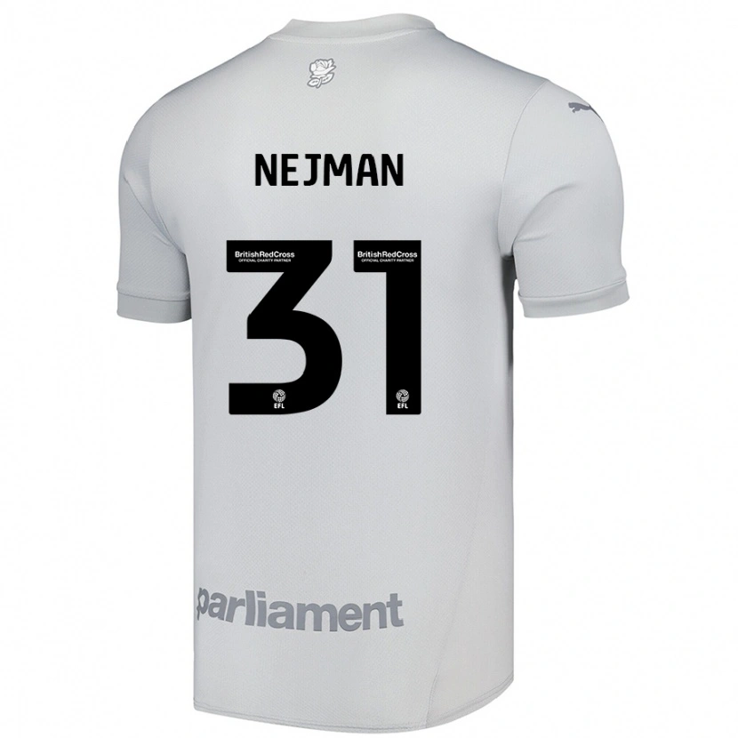 Danxen Enfant Maillot Harrison Nejman #31 Gris Argenté Tenues Extérieur 2024/25 T-Shirt