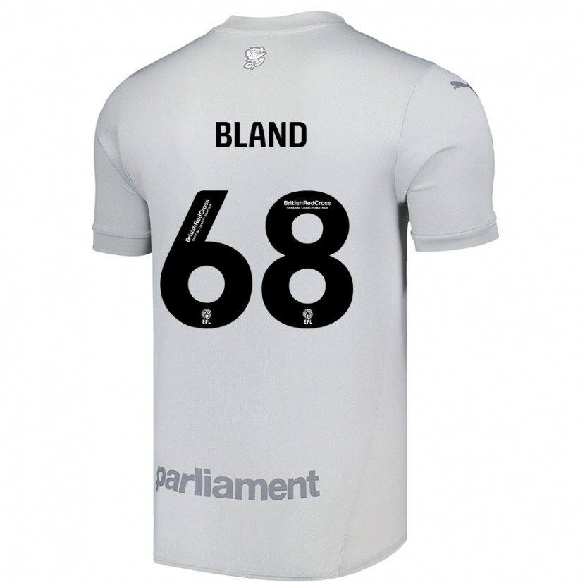 Danxen Enfant Maillot Jonathan Bland #68 Gris Argenté Tenues Extérieur 2024/25 T-Shirt