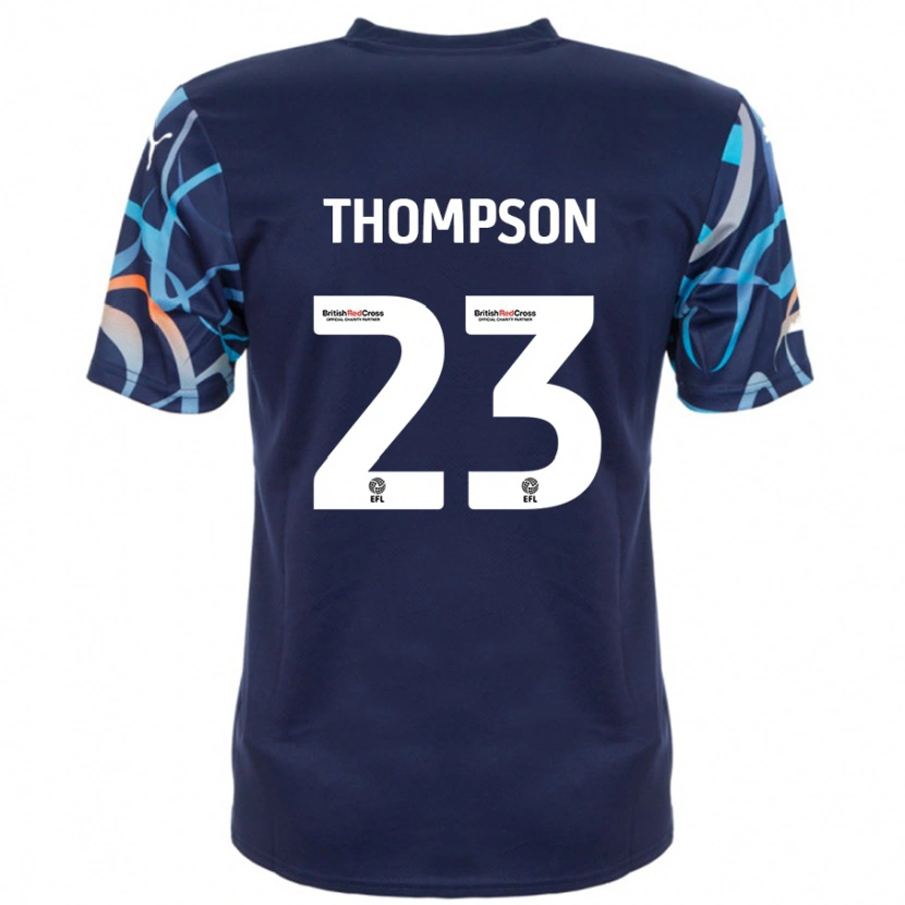 Danxen Enfant Maillot Dominic Thompson #23 Bleu Marine Tenues Extérieur 2024/25 T-Shirt