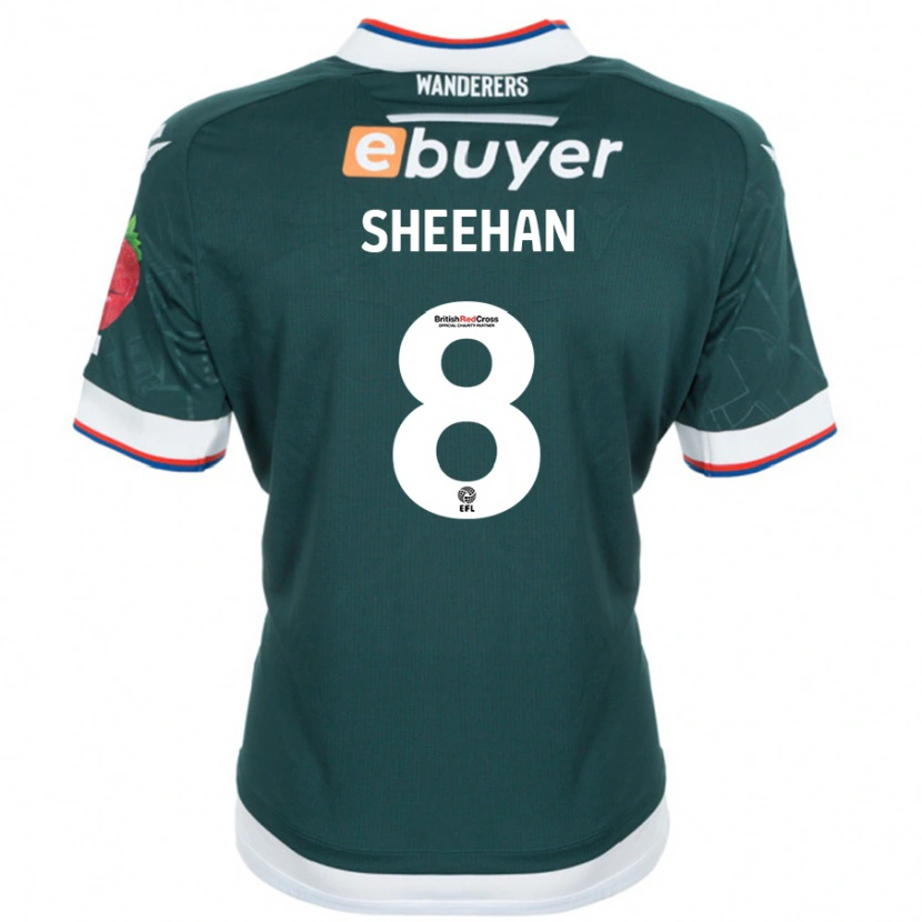 Danxen Enfant Maillot Josh Sheehan #8 Vert Foncé Tenues Extérieur 2024/25 T-Shirt