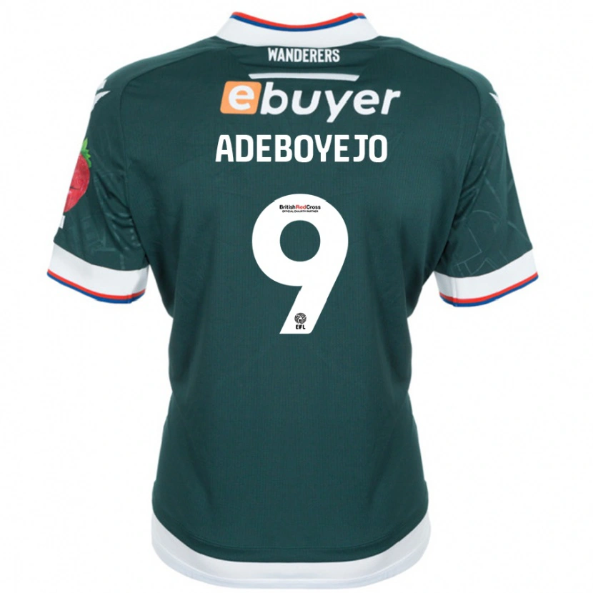 Danxen Enfant Maillot Victor Adeboyejo #9 Vert Foncé Tenues Extérieur 2024/25 T-Shirt