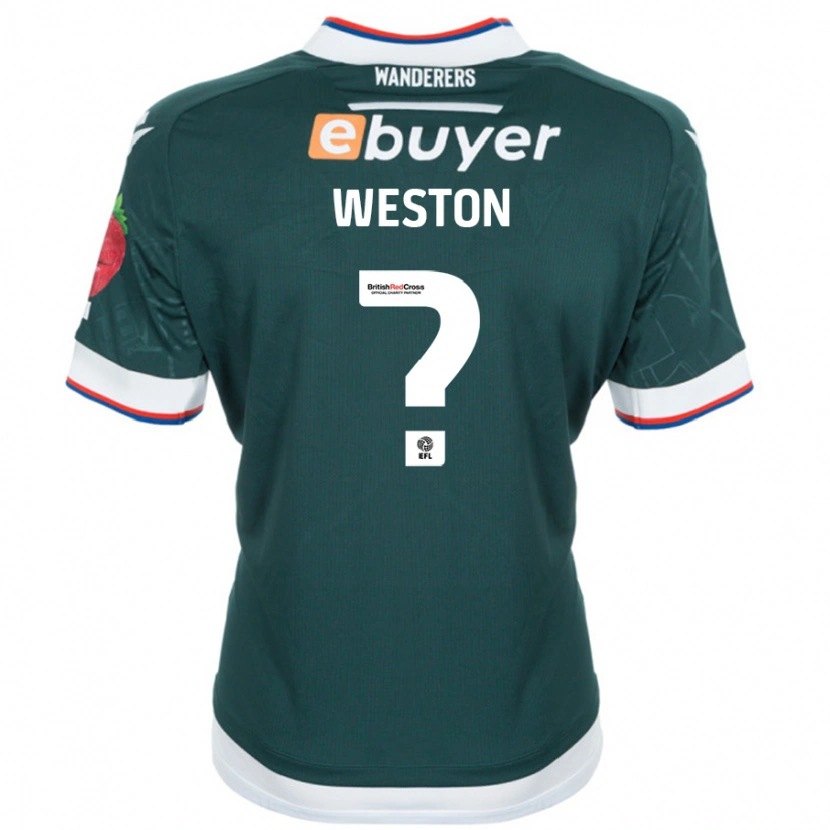 Danxen Enfant Maillot Ajay Weston #0 Vert Foncé Tenues Extérieur 2024/25 T-Shirt