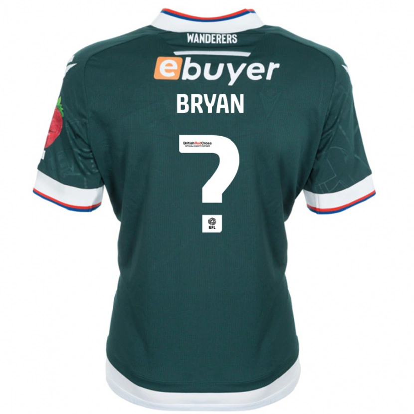 Danxen Enfant Maillot Trevon Bryan #0 Vert Foncé Tenues Extérieur 2024/25 T-Shirt