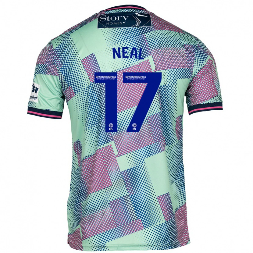 Danxen Enfant Maillot Harrison Neal #17 Vert Tenues Extérieur 2024/25 T-Shirt