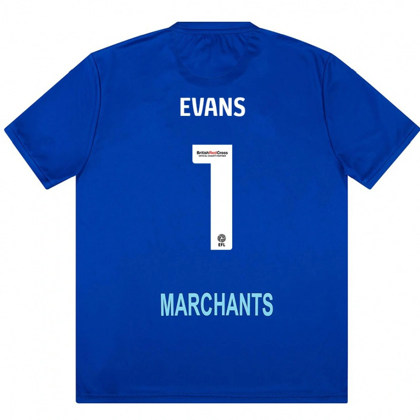 Danxen Enfant Maillot Owen Evans #1 Vert Tenues Extérieur 2024/25 T-Shirt