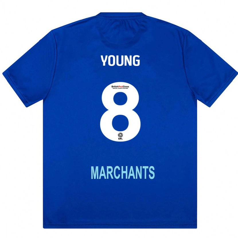 Danxen Enfant Maillot Luke Young #8 Vert Tenues Extérieur 2024/25 T-Shirt