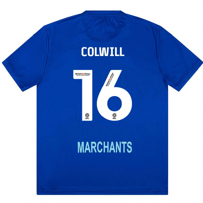 Danxen Enfant Maillot Joel Colwill #16 Vert Tenues Extérieur 2024/25 T-Shirt