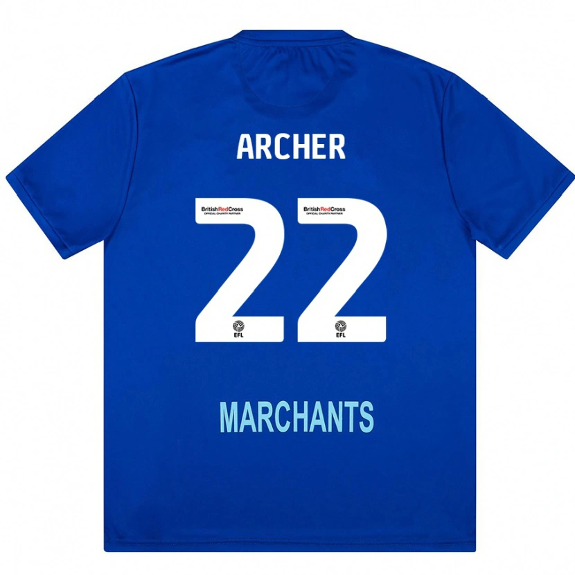 Danxen Enfant Maillot Ethon Archer #22 Vert Tenues Extérieur 2024/25 T-Shirt