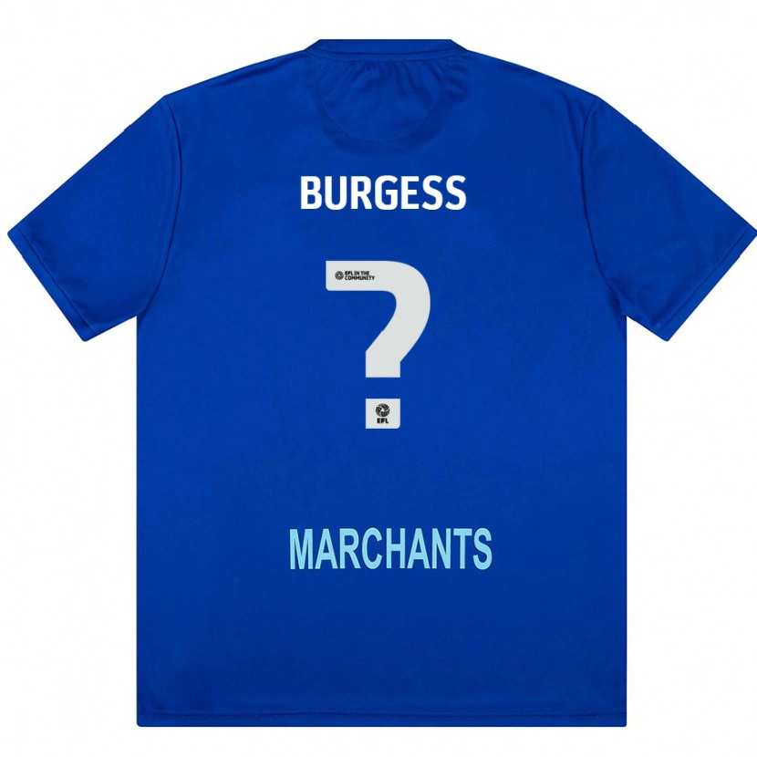 Danxen Enfant Maillot Bradley Burgess #0 Vert Tenues Extérieur 2024/25 T-Shirt