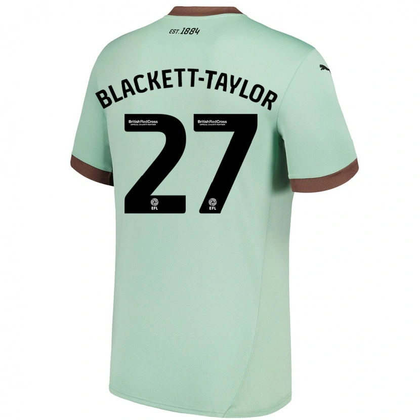 Danxen Enfant Maillot Corey Blackett-Taylor #27 Vert Pâle Tenues Extérieur 2024/25 T-Shirt