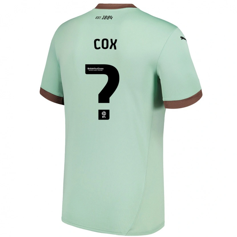 Danxen Enfant Maillot Daniel Cox #0 Vert Pâle Tenues Extérieur 2024/25 T-Shirt