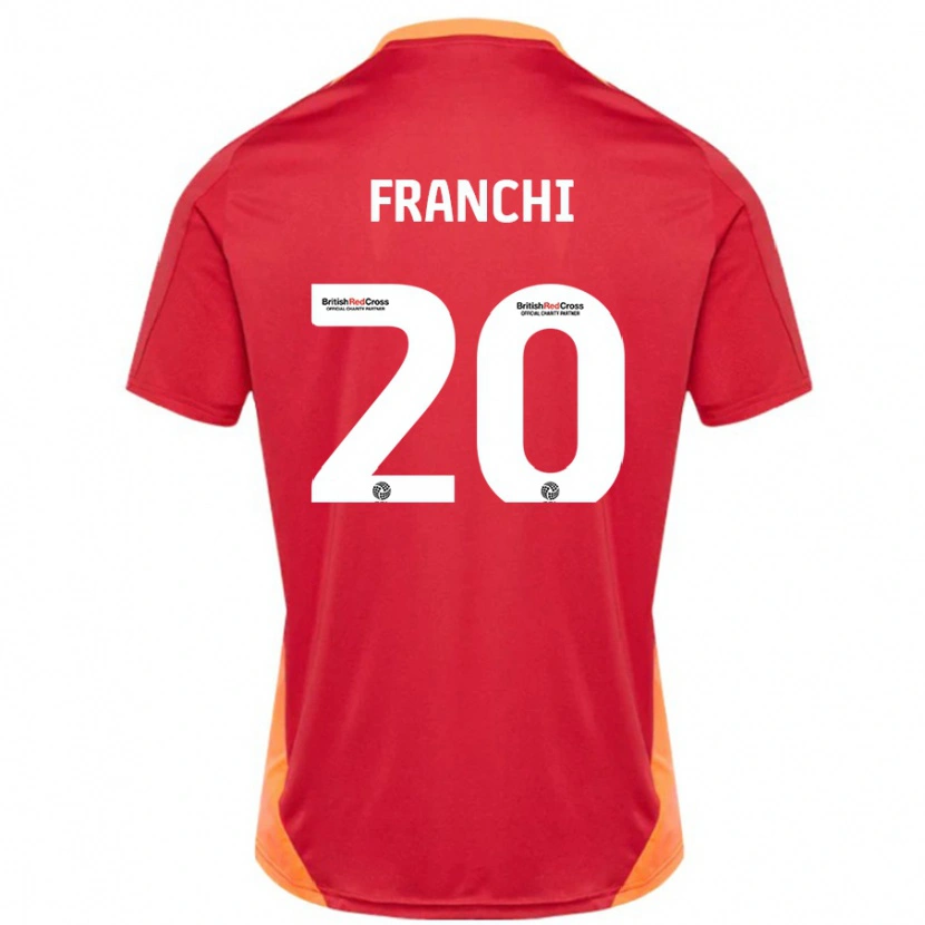 Danxen Enfant Maillot Matilda Franchi #20 Bleu Blanc Cassé Tenues Extérieur 2024/25 T-Shirt