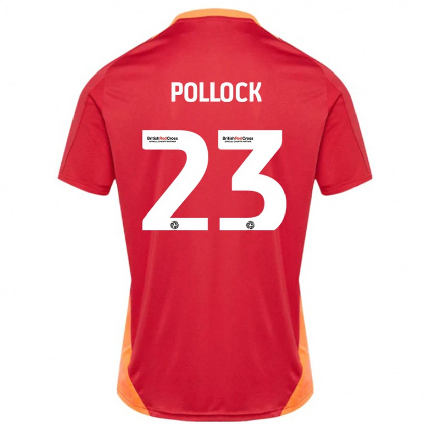 Danxen Enfant Maillot Amber Pollock #23 Bleu Blanc Cassé Tenues Extérieur 2024/25 T-Shirt