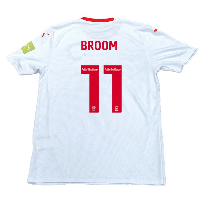 Danxen Enfant Maillot Ryan Broom #11 Blanc Tenues Extérieur 2024/25 T-Shirt