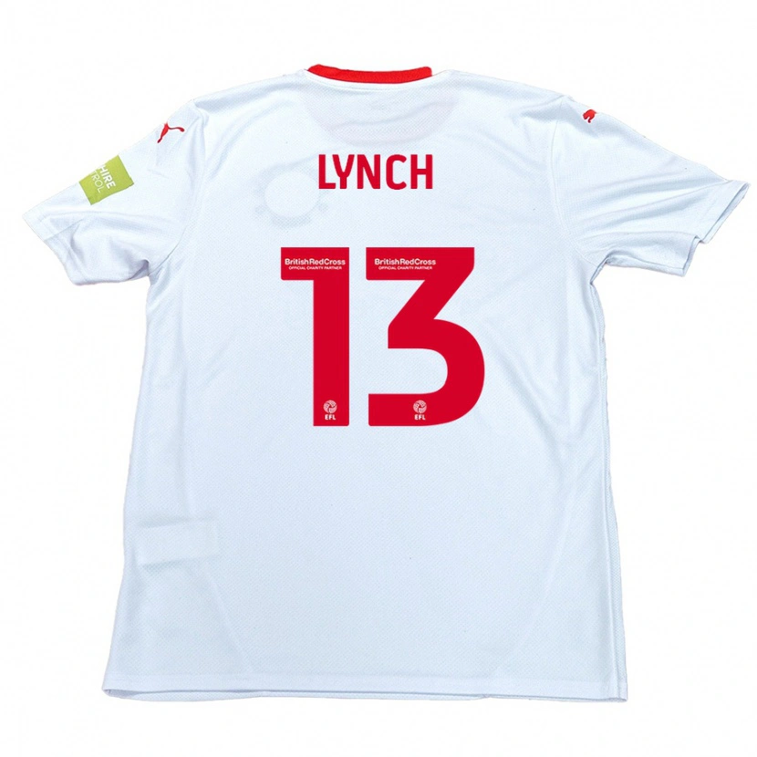 Danxen Enfant Maillot Jay Lynch #13 Blanc Tenues Extérieur 2024/25 T-Shirt