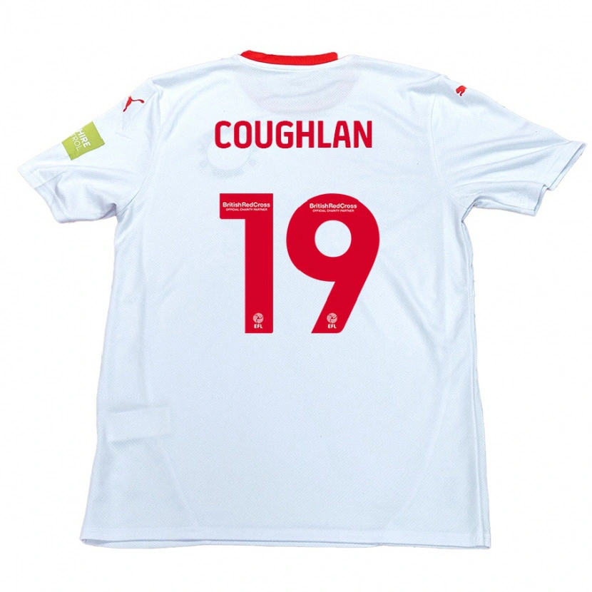 Danxen Enfant Maillot Ronan Coughlan #19 Blanc Tenues Extérieur 2024/25 T-Shirt