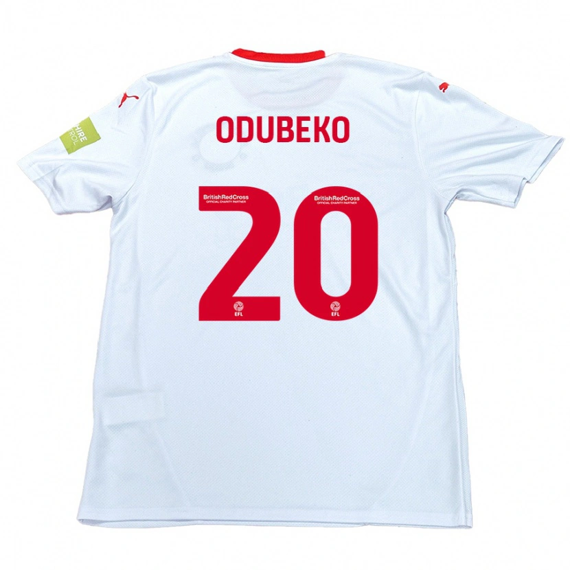 Danxen Enfant Maillot Mipo Odubeko #20 Blanc Tenues Extérieur 2024/25 T-Shirt