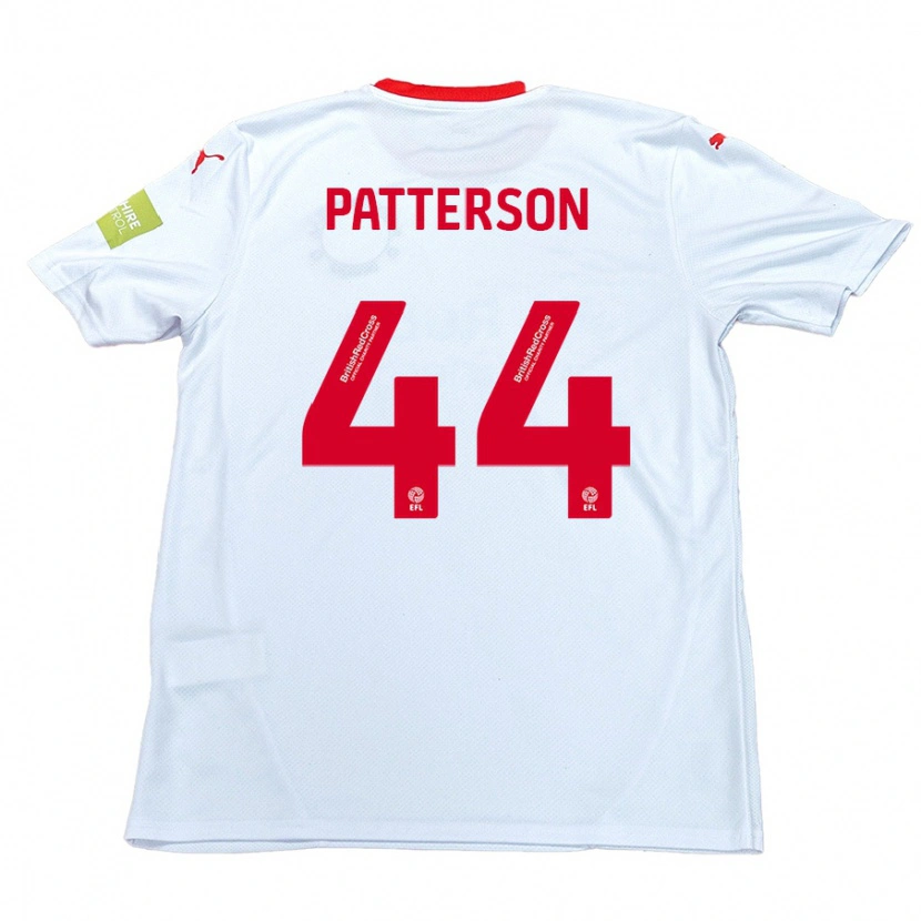 Danxen Enfant Maillot Phoenix Patterson #44 Blanc Tenues Extérieur 2024/25 T-Shirt