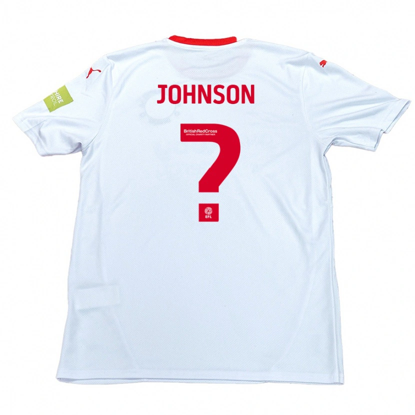 Danxen Enfant Maillot Will Johnson #0 Blanc Tenues Extérieur 2024/25 T-Shirt