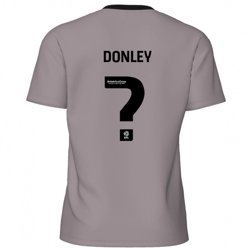 Danxen Enfant Maillot Jamie Donley #0 Gris Tenues Extérieur 2024/25 T-Shirt