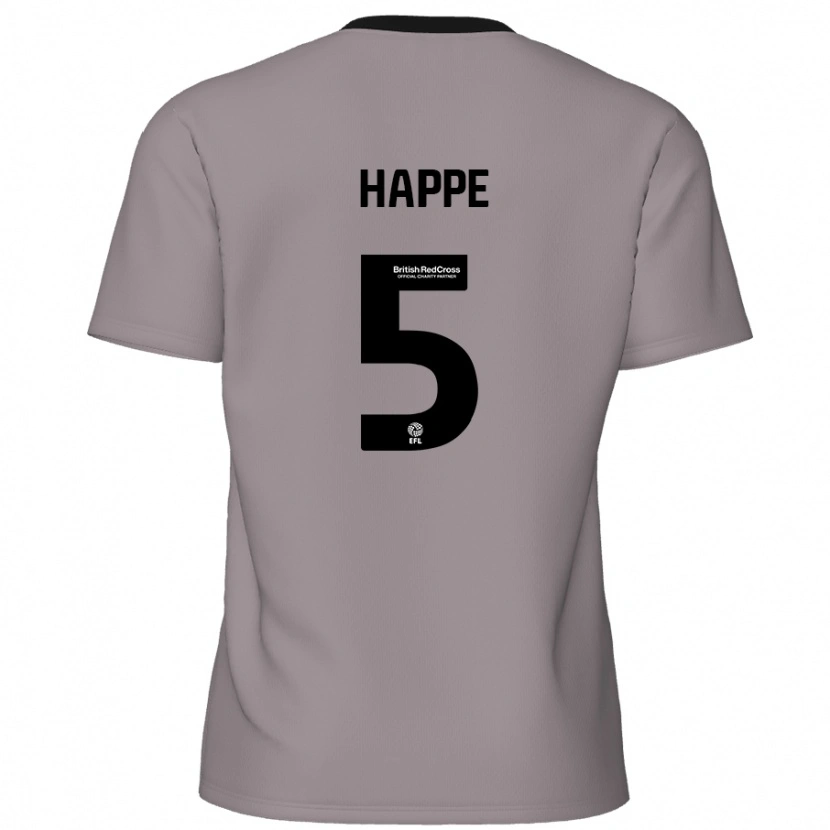 Danxen Enfant Maillot Dan Happe #5 Gris Tenues Extérieur 2024/25 T-Shirt