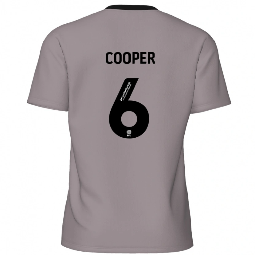 Danxen Enfant Maillot Brandon Cooper #6 Gris Tenues Extérieur 2024/25 T-Shirt