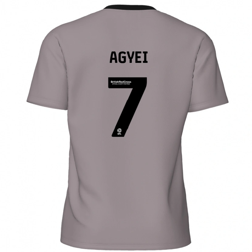 Danxen Enfant Maillot Dan Agyei #7 Gris Tenues Extérieur 2024/25 T-Shirt