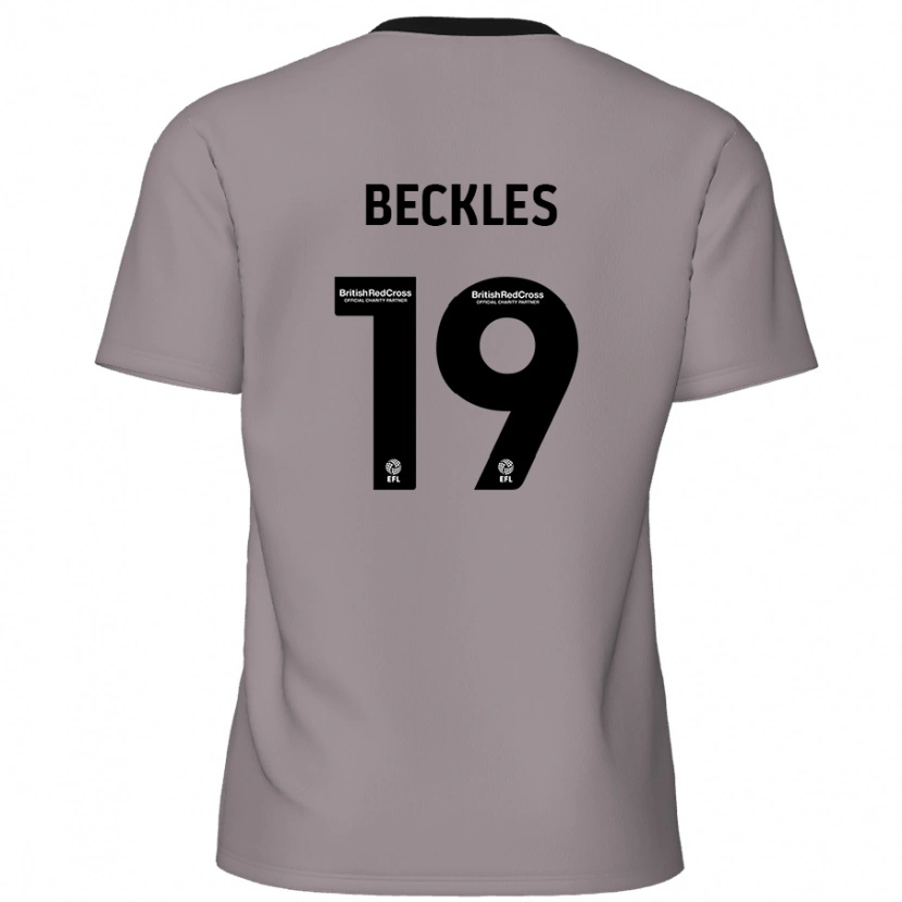 Danxen Enfant Maillot Omar Beckles #19 Gris Tenues Extérieur 2024/25 T-Shirt