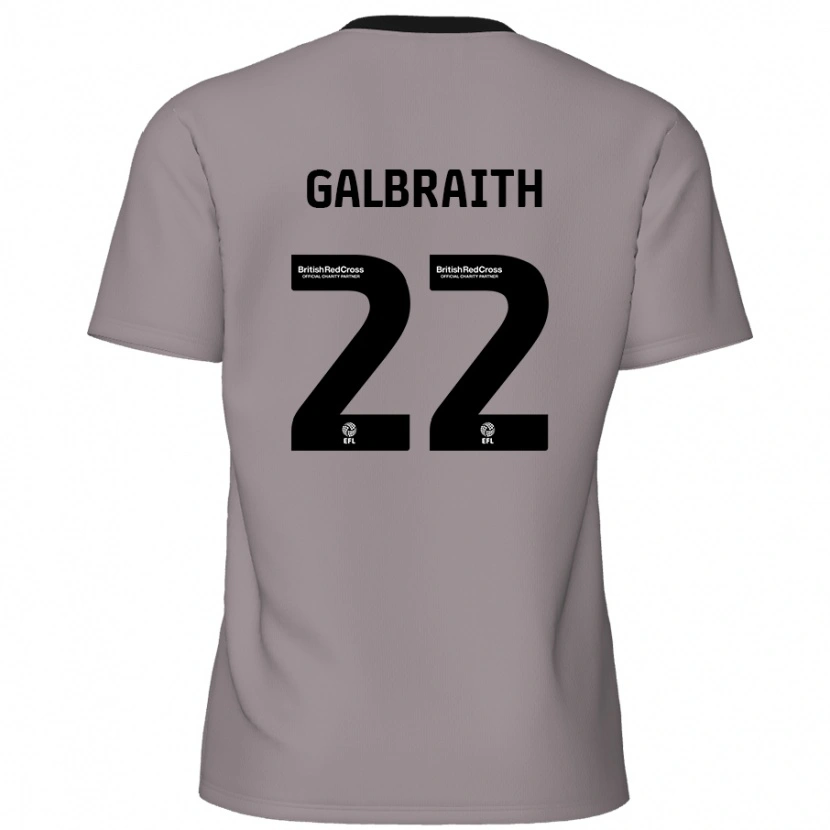 Danxen Enfant Maillot Ethan Galbraith #22 Gris Tenues Extérieur 2024/25 T-Shirt