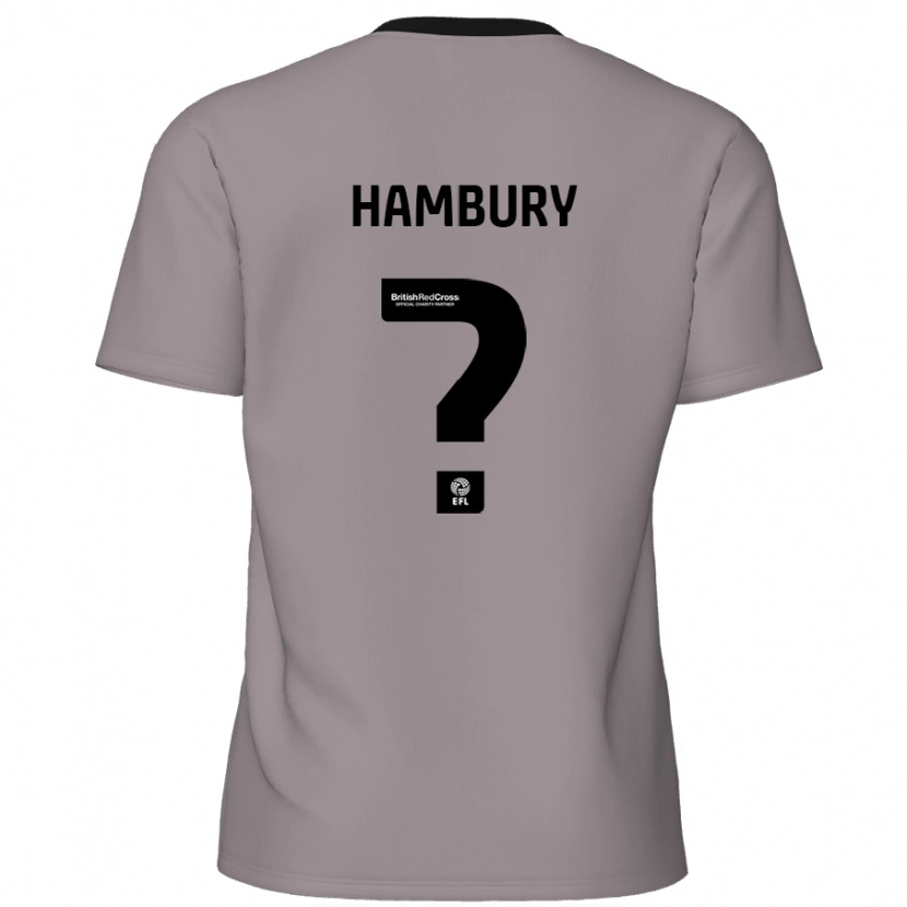 Danxen Enfant Maillot Zack Hambury #0 Gris Tenues Extérieur 2024/25 T-Shirt