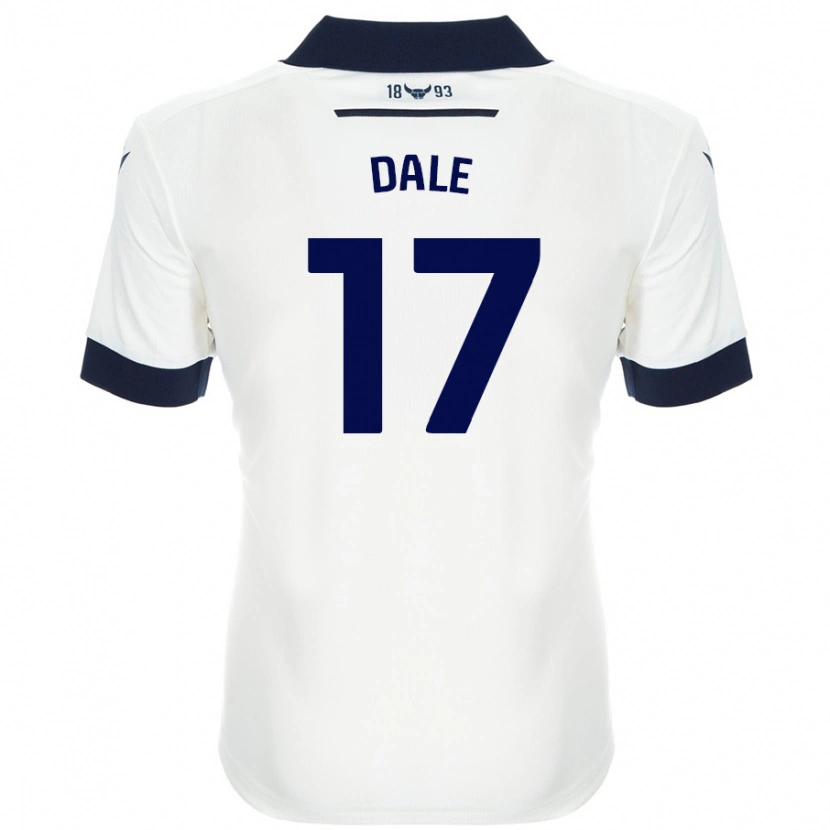 Danxen Enfant Maillot Owen Dale #17 Blanc Bleu Marine Tenues Extérieur 2024/25 T-Shirt