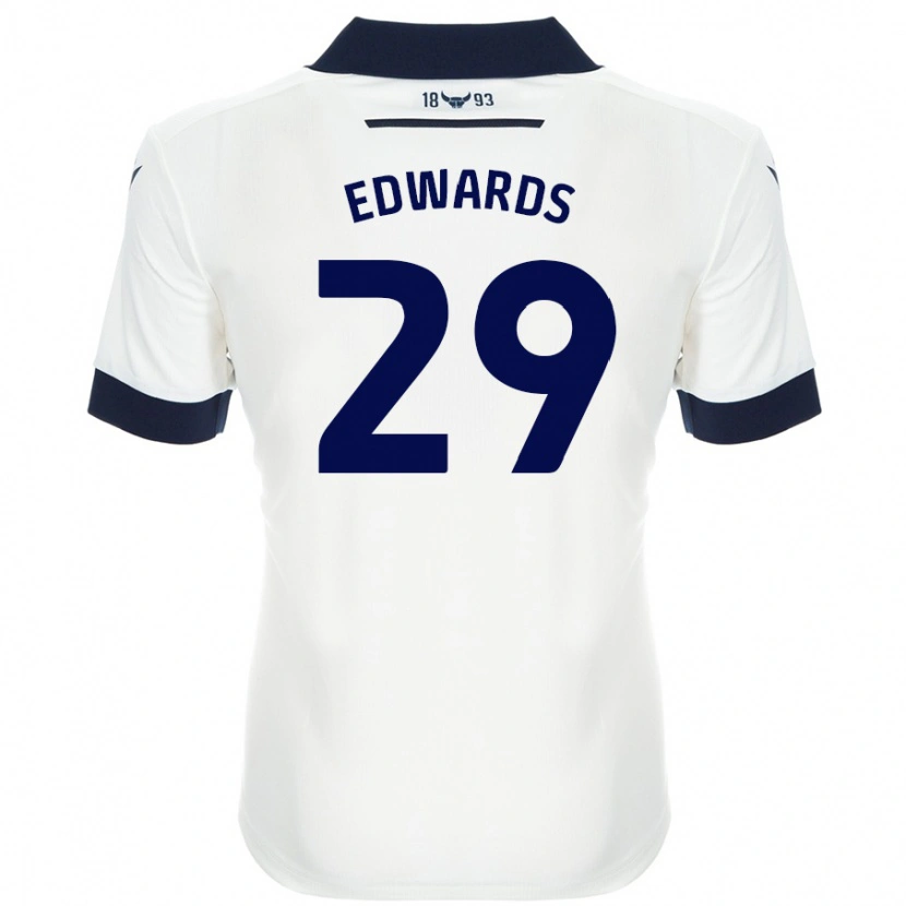 Danxen Enfant Maillot Kyle Edwards #29 Blanc Bleu Marine Tenues Extérieur 2024/25 T-Shirt