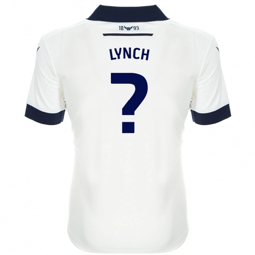 Danxen Enfant Maillot Bobby Lynch #0 Blanc Bleu Marine Tenues Extérieur 2024/25 T-Shirt