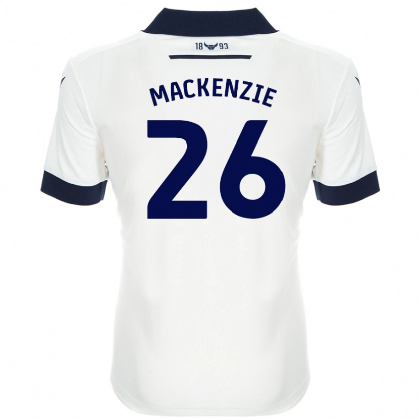 Danxen Enfant Maillot Hannah Mackenzie #26 Blanc Bleu Marine Tenues Extérieur 2024/25 T-Shirt