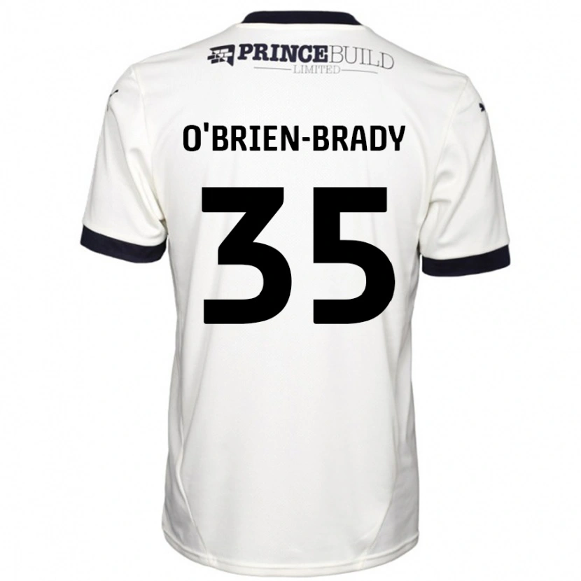 Danxen Enfant Maillot Donay O'brien-Brady #35 Blanc Cassé Noir Tenues Extérieur 2024/25 T-Shirt