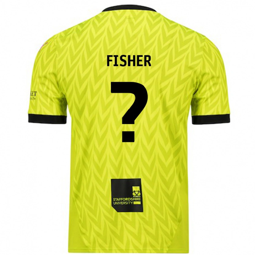 Danxen Enfant Maillot Elijah Fisher #0 Vert Fluo Tenues Extérieur 2024/25 T-Shirt