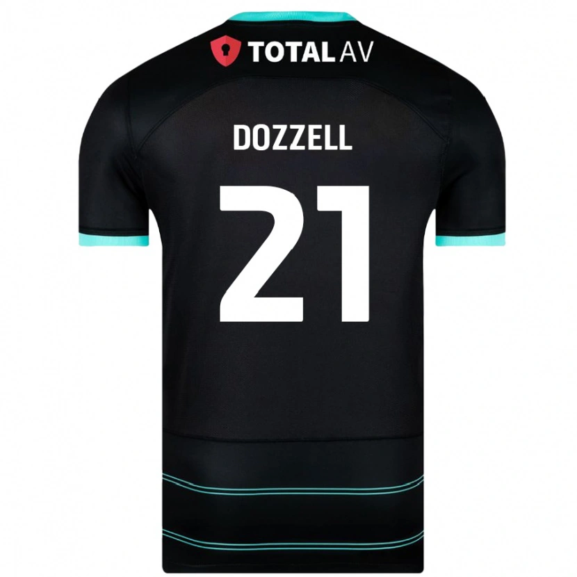 Danxen Enfant Maillot Andre Dozzell #21 Noir Tenues Extérieur 2024/25 T-Shirt