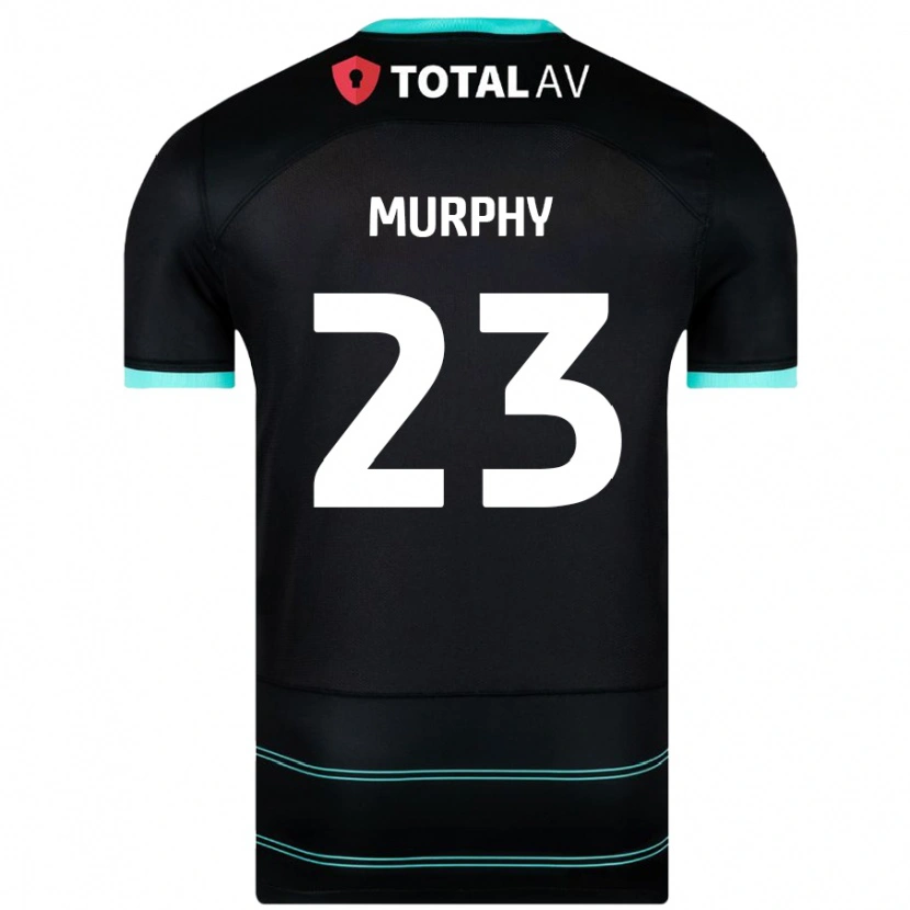 Danxen Enfant Maillot Josh Murphy #23 Noir Tenues Extérieur 2024/25 T-Shirt